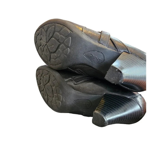 b.o.c. by Born Womens Black Leather Ankle Boots Booties Sz US 9.5 M Buckle Strap - Picture 4 of 10